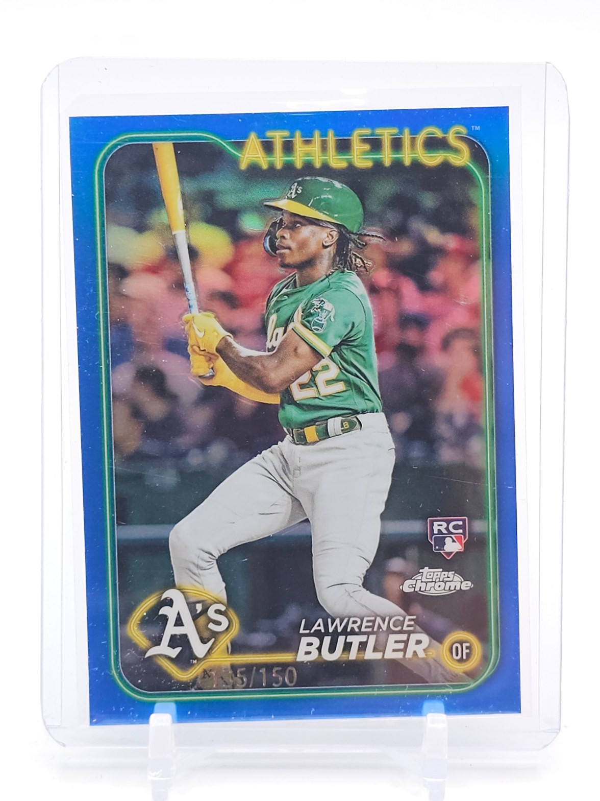 LAWRENCE BUTLER 2024 TOPPS CHROME BLUE ROOKIE /150 #5 ATHLETICS Q1809