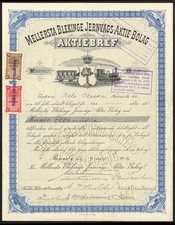 Sweden, Mellersta Blekinge Jernv&auml;gs AB (Central Blekunge Railway), 1 share of...