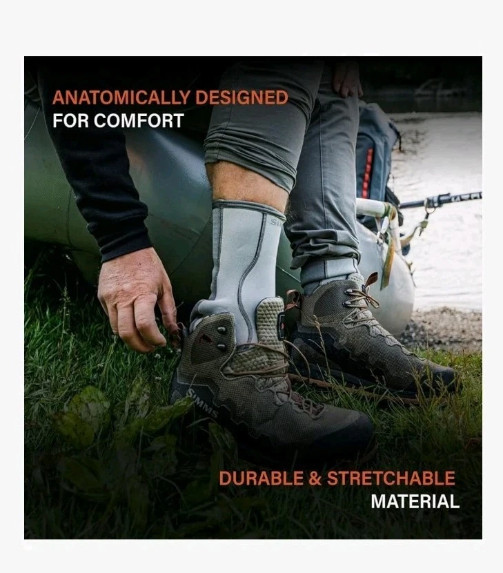Simms Neoprene Wading Socks for Fly Fishing – Abrasion-Resistant and Comfortable - Image 2 of 3