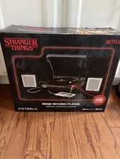 STRANGER THINGS Victrola WSQK Record Player Turntable Speakers Netflix NEW