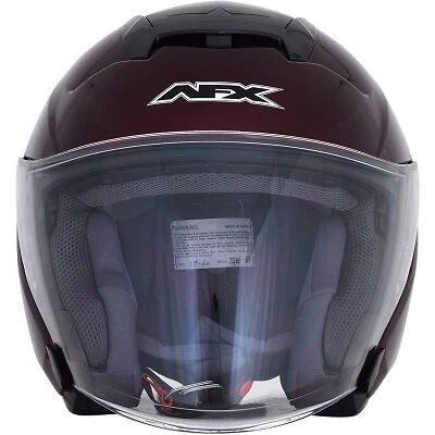 AFX FX-60 Super Cruise 3/4 Helmet - Dark Wine Red Size Small - # 0104-2586 - Image 3 of 4