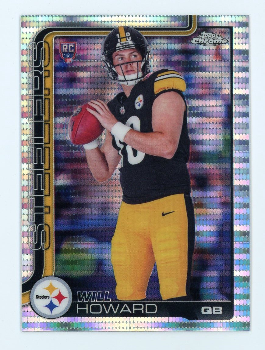 2025 Topps Chrome Pulsar Refractor Will Howard #321 RC