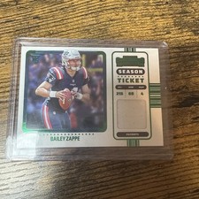 2022 Panini Contenders Bailey Zappe Emerald RC Patch Variation Patriots