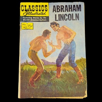 1958 CLASSICS ILLUSTRATED JUNIOR #142 COMIC BOOK: ABRAHAM LINCOLN