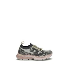 Off-White Be Right Back Knit-001 Women Gray Sneakers Polyurethane Trainer Shoes