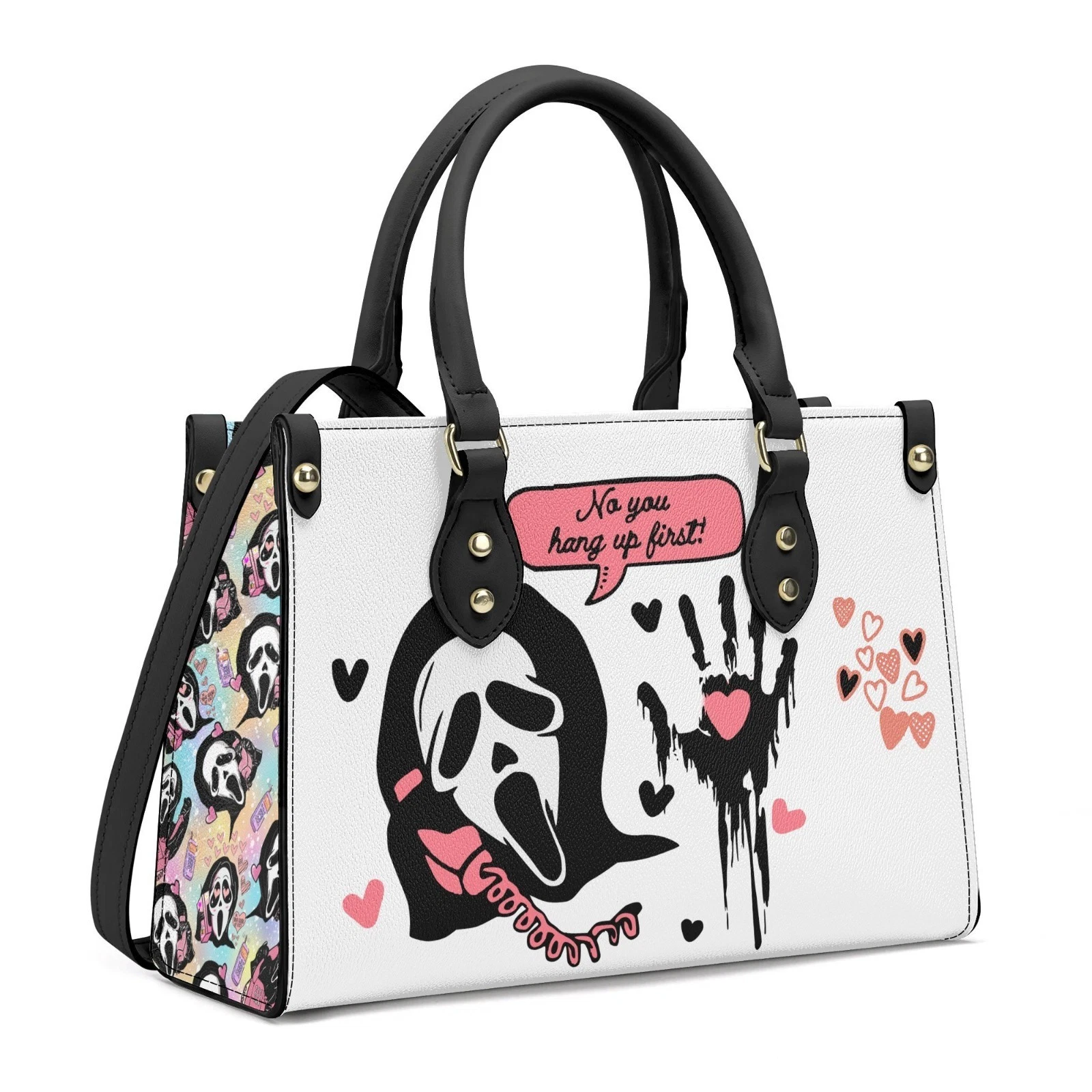 Ghostface Scream Leather Handbag