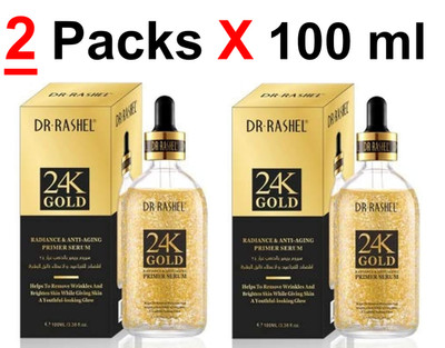Dr. Rashel 24K Gold radiance & anti-aging primer serum 24K ( 2 Packs X 100 ml )