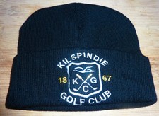 KILSPINDIE GOLF CLUB Navy Blue Beanie Hat,Embroidered NEW Adults---BARGAIN