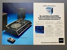 Grundig HiFi Studio RPC 600 TP Stereo 1977 Vintage Ad Pubblicità Pubblicità