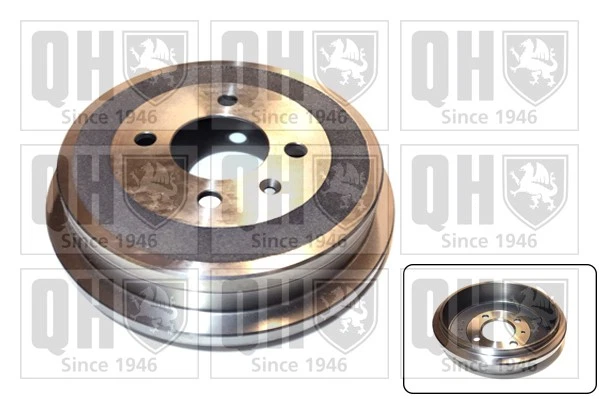 Brake Drum fits VW LOAD UP 1.0 Rear 14 to 20 QH 1S0609617 6X0609617A VOLKSWAGEN - Image 2 of 4
