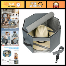 Travel  Home Hat Box - Octagonal, Crush-Proof, Dust-Proof Storage for Cowboy, P