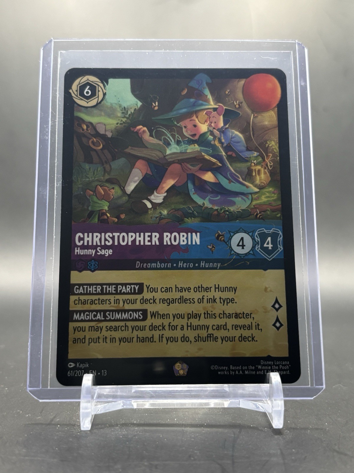 Disney Lorcana Christopher Robin 61/207 Legendary Attack of the Vine! Non-Foil