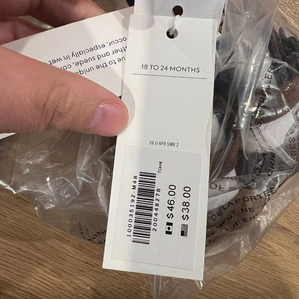 Sandalia Huarache Janie and Jack Cuero Chocolate 18-24 meses nueva con etiquetas Foto 4 de 4