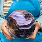 5.87 LB Natural Rainbow Fluorite Sphere Collectible Decor Healing Stone 5509 — photo 5
