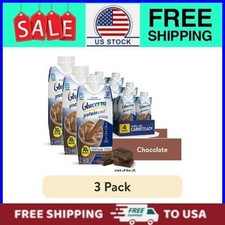  3 Pack Glucerna Protein Smart Diabetic Shake, Chocolate, 11 fl oz Box, 4 Count