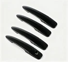 Set For 2013-2019 Nissan Sentra Sedan Glossy Black Side Door Handle Cover Trim