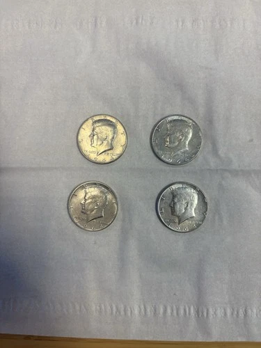 90% Silver 1964 JFK Kennedy Half Dollar Lot of 4 Brilliant