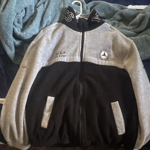 Vintage Mercedes Benz Mc Laren Team F-1 Racing Fleece Jacket Men’s L - product listing photo