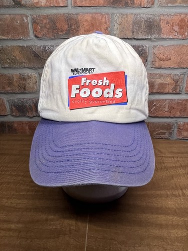 Vintage Wal-Mart Supercenter Fresh Foods Quality Guarantee Snapback Hat Cameo