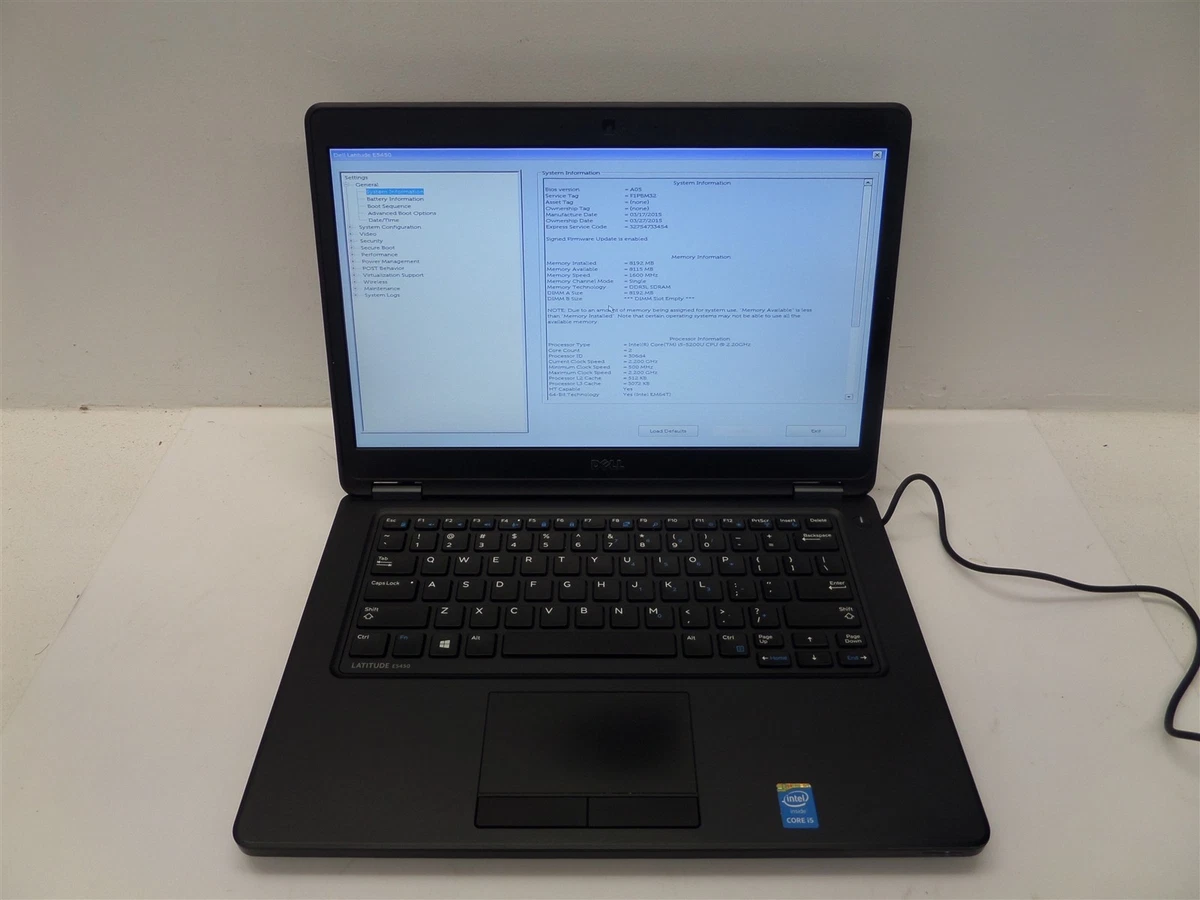 Dell Latitude 5580 - 15'' - Core I5 6e Gen - SSD 256 Go - Ram 8 Go Qwerty Grade C 433