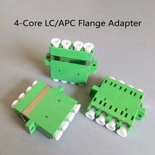1/5/10pcs 4-Core LC/APC Fiber Optic Adapter Coupler Fiber Flange LC Connector