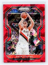 2020-21 Panini Prizm #6 Zach Collins Red Ice Prizm