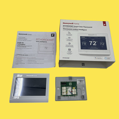READ Honeywell Home Smart Color Thermostat Wi-Fi Model RTH9600WF #UMG8144 AD