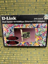 D-Link- DFE-530TX Dual Speed 10/100 Mbps Ethernet PCI Adapter - Open Box