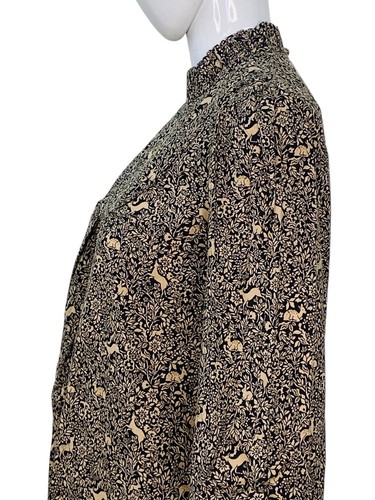 Doen Womens Rare Marabella Prancing Fawn Floral Print Cotton Short Mini Dress S - Picture 9 of 16