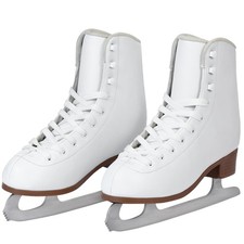 Figure Ice Skates for Beginners White Comfortable Leather Ice Skates for Wom...
