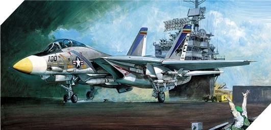 ACADEMY U.S. NAVY FIGHTER F-14A TOMCAT- MODELO IN PLASTICA DA COSTRUIRE – 12253  - Immagine 2 di 4