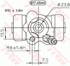 Cylindre de roue Subaru JUSTY