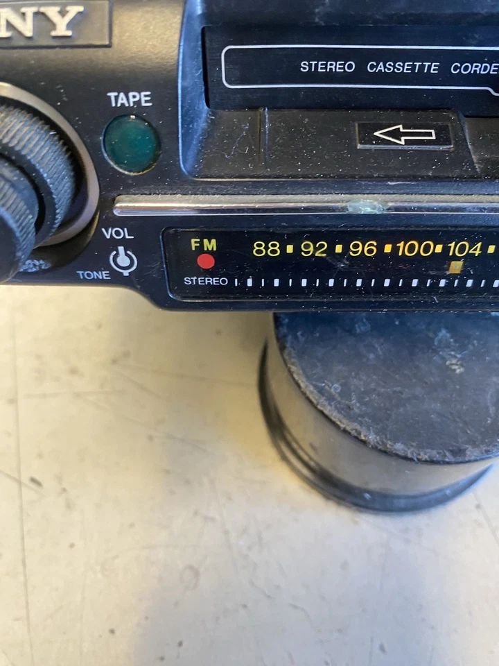 Cassette estéreo para automóvil Sony TC-26F de colección con montaje debajo del tablero Foto 2 de 4