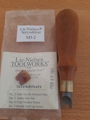 Lie Nielsen SD-2 Split Nut Screwdriver - mint condition