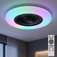 Deckenlampe Deckenventilator Fernbedienung Opal Vor-RüCklauf Led Cct Dimmbar Rgb