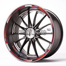 HRC HONDA RACING EQUIPMENT ROUGE décalcomanies de roue autocollants bandes