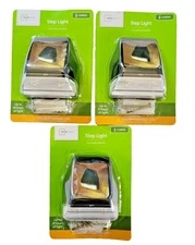 Mainstays Solar-Powered LED Deck Or Fence Light, Lot of Three, 8 Hours Of Light