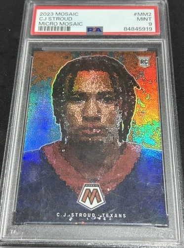 2023 PANINI MOSAIC MICRO MOSAIC #MM2 CJ STROUD ROOKIE RC PSA 9