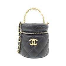 Chanel Ap2947 Lambskin Shoulder Bag Women Black One Size