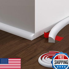 Flexible Quarter Round Molding 39" Peel & Stick Rubber Waterproof Self Adhesive