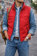 Vtg Woolrich Teton Group Red Lined Vest Retro 80s 90s Outdoor HeritageUSA Hiking
