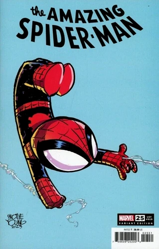 AMAZING SPIDER-MAN #25 VARIANT COVER BY SKOTTIE YOUNG NM MARVEL COMICS 2023