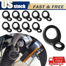 10x Black Dirt Bike Tie Down Anchors Tie Down Strap Rings For Motorcycle Atv 10x Black Dirt Bike Tie Down Anchors Tie Down Strap Rings For Motorcycle Atv