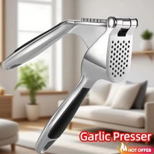 Heavy Duty Garlic Press - Kitchen Garlic Crusher, Zinc Alloy Garlic Mincer