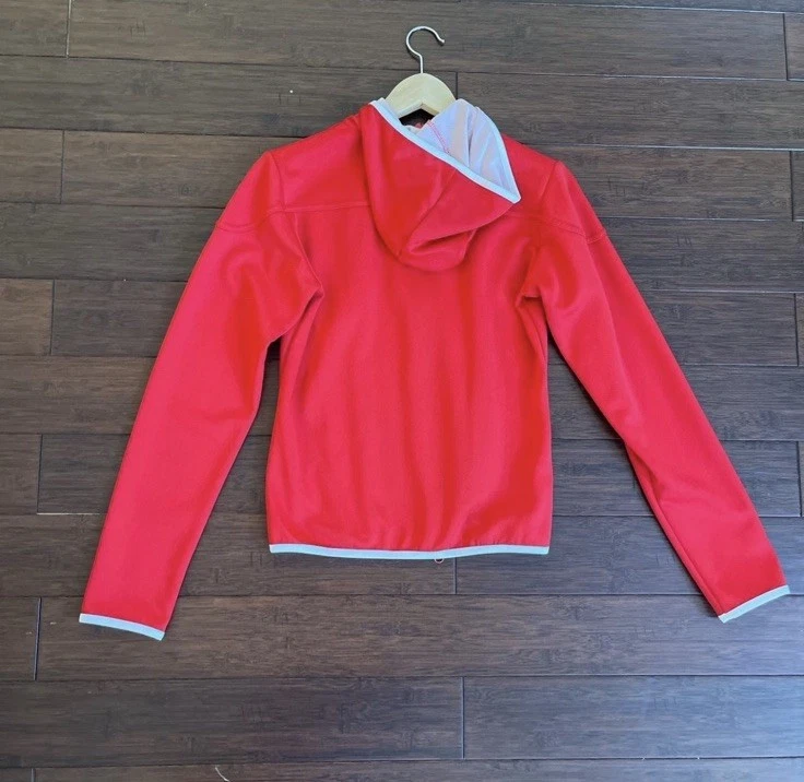 Chaqueta roja vintage Nike Soccer Track para mujer pequeña bolsillos con cremallera completa Foto 2 de 3