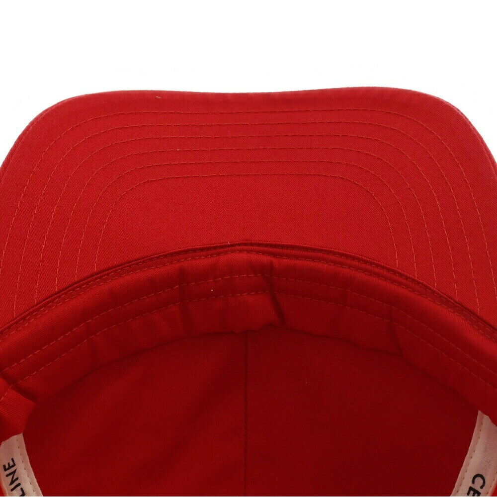 Celine Size L No.16 Baseball Cap Red 2Au5C969P Used Celine Size L No.16 Baseball Cap Red 2Au5C969P Used