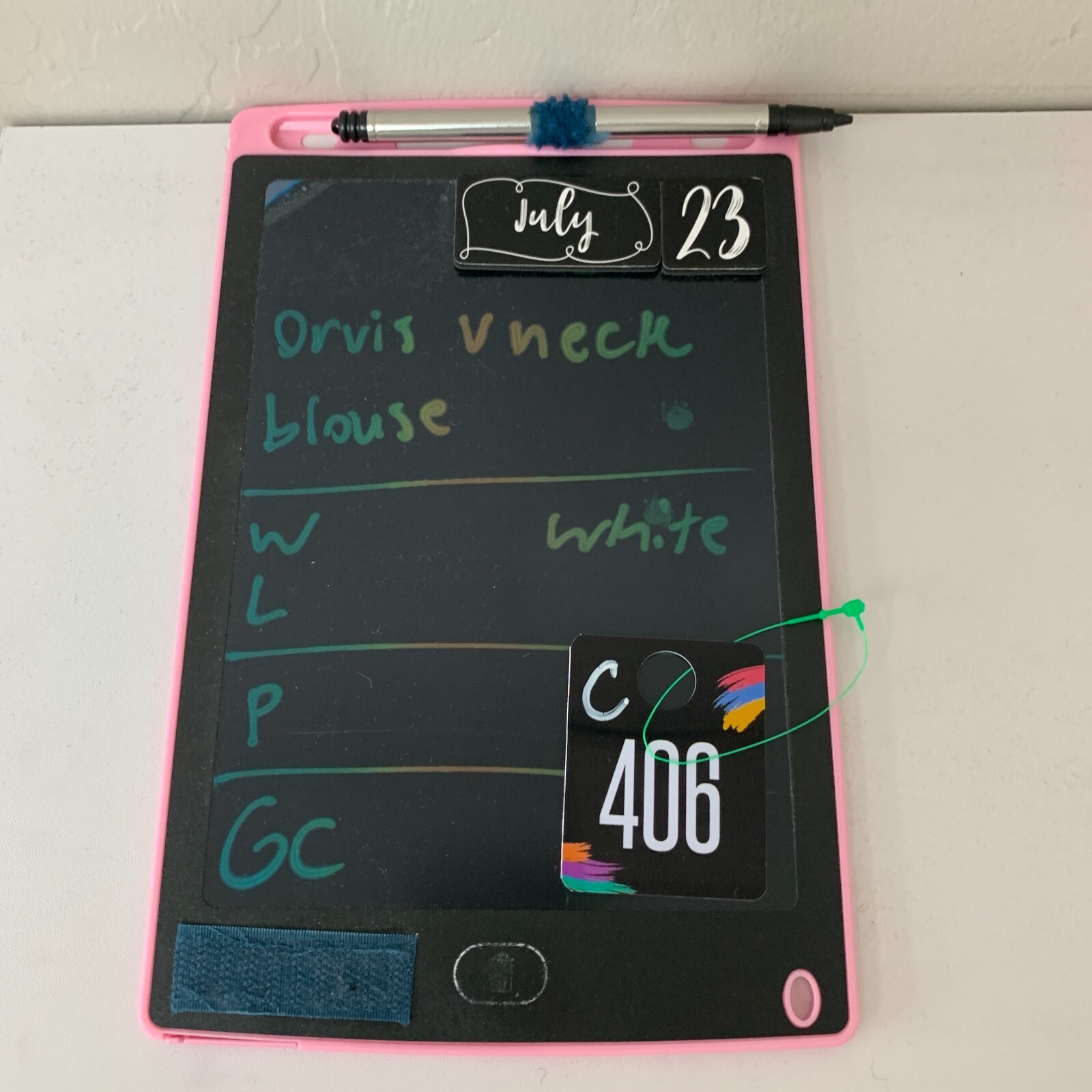 Orvis Split Neck Top Womens L Large Solid White P… - image 10