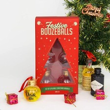 Festive Booze Balls - Fillable Christmas Balls Drinking Fun 6 Pack
