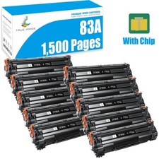 10PK CF283A 83A Toner Cartridge For HP Laserjet Pro M127fw M127fn m225dw m225dn