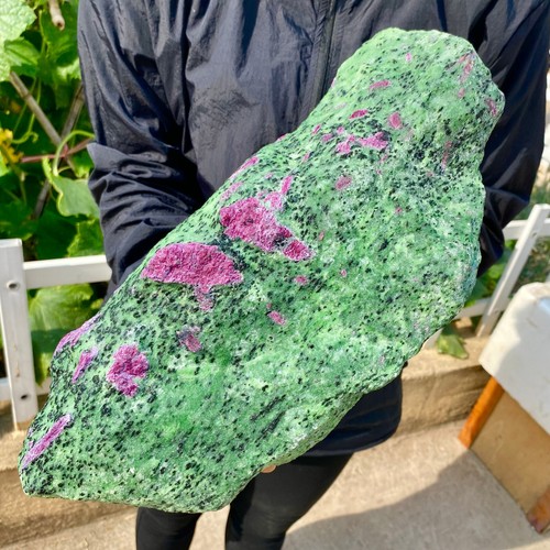 18.4LB Natural green Ruby zoisite (anylite) crystal Chakra Healing Energy - Picture 12 of 16
